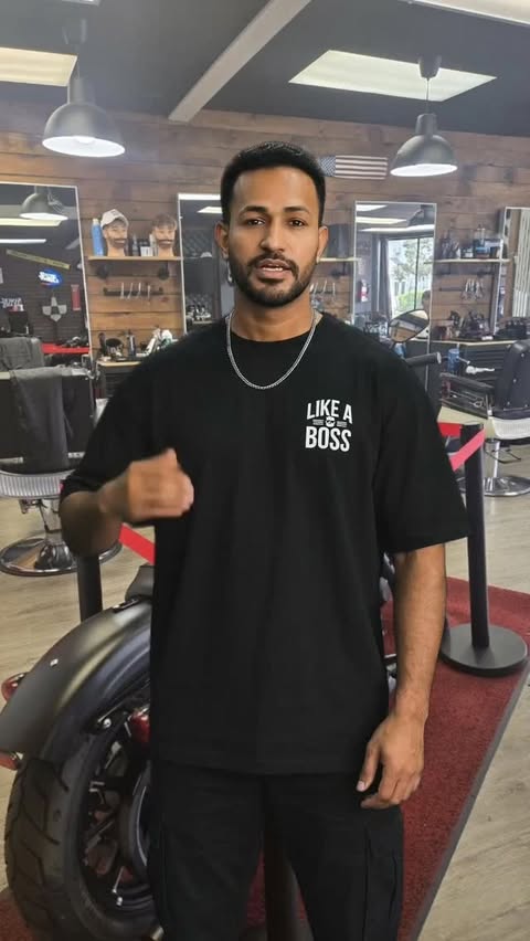 Barber at Like a Boss Barbershop in Medford